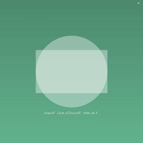 Okapový žlab půlkulatý 150mm měď