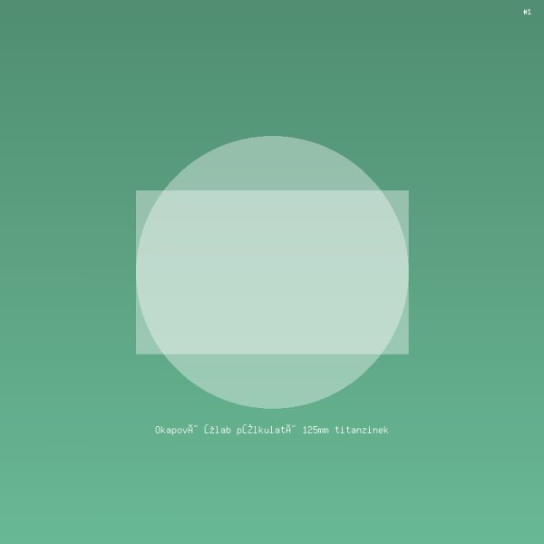 Okapový žlab půlkulatý 125mm titanzinek