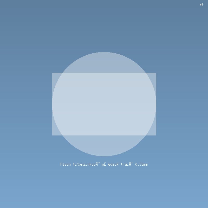 Plech titanzinkový předzvětralý 0.70mm