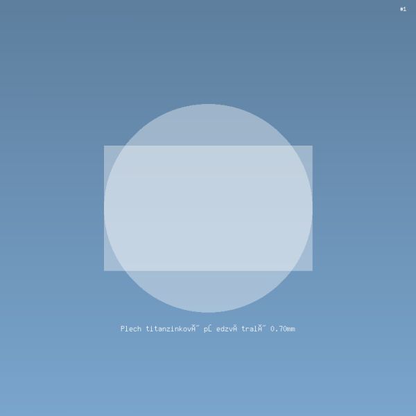 Plech titanzinkový předzvětralý 0.70mm