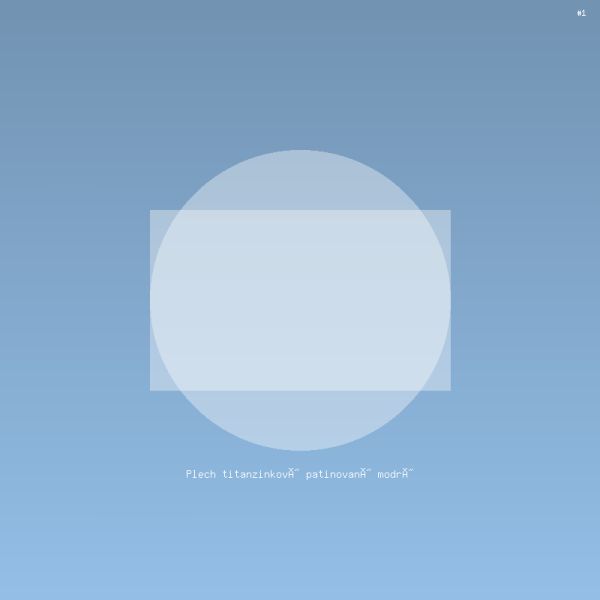 Plech titanzinkový patinovaný modrý